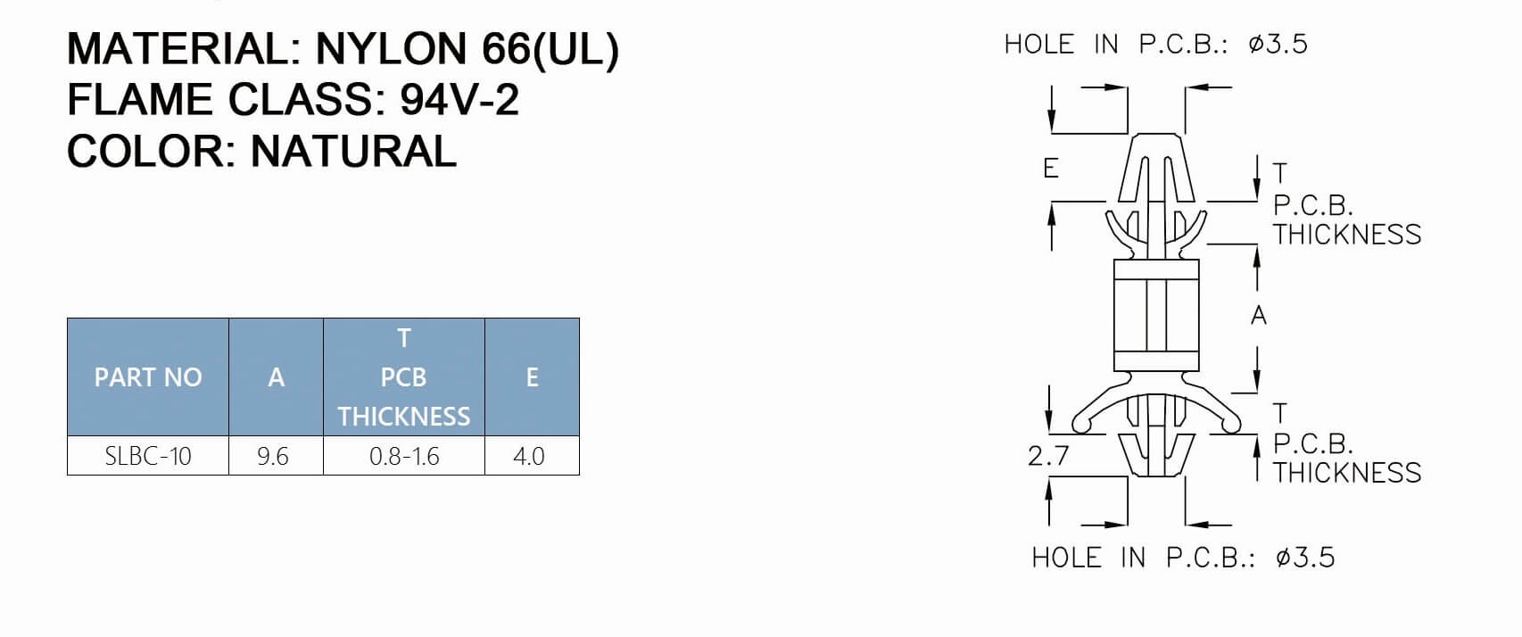 PCB Standoff SLBC-10